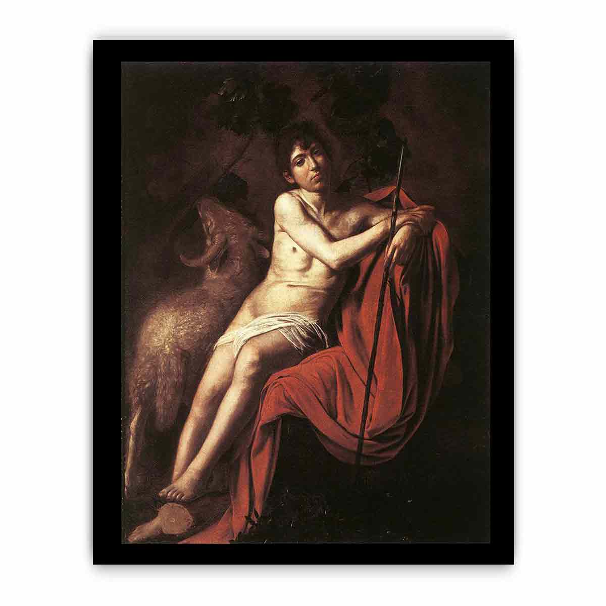 Saint John the Baptist By Caravaggio