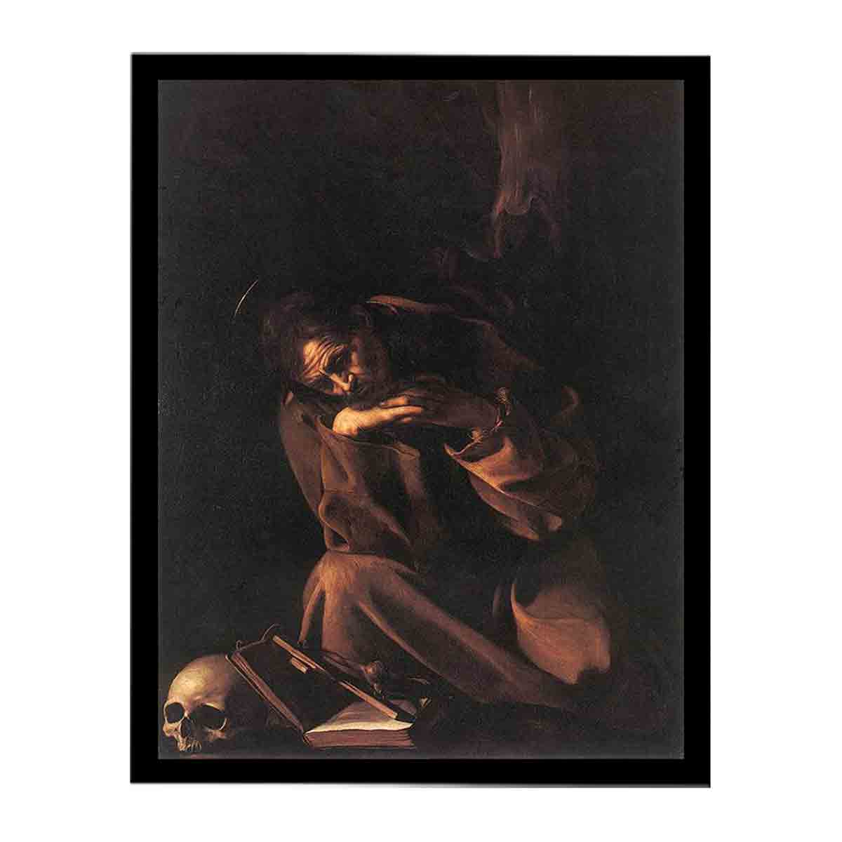 Saint Francis in Meditation By Caravaggio