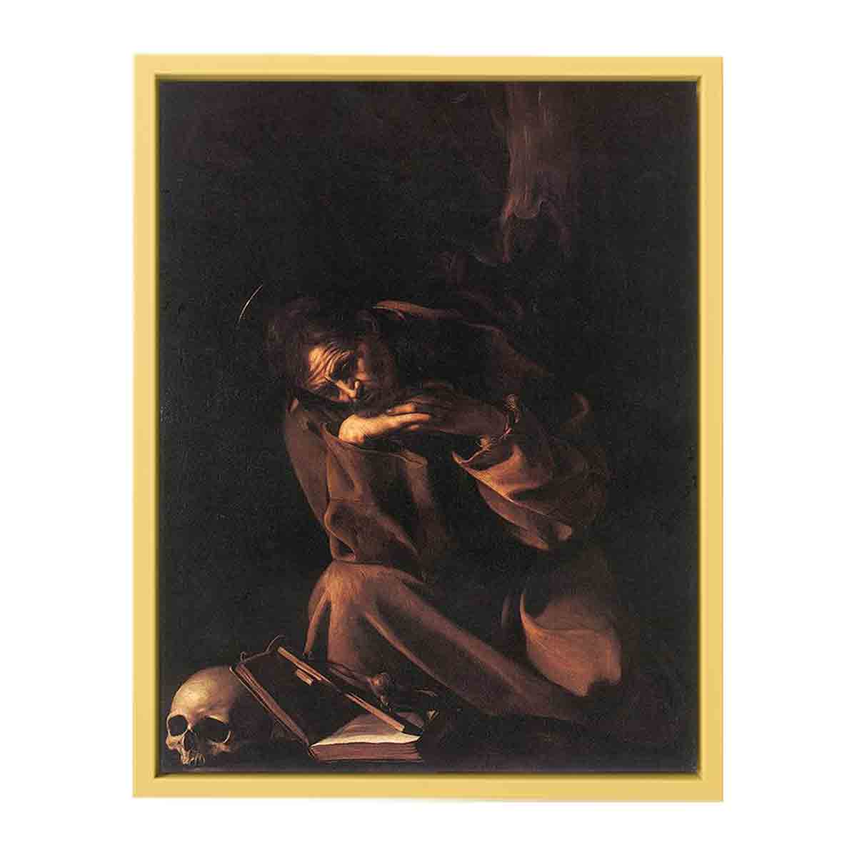 Saint Francis in Meditation By Caravaggio