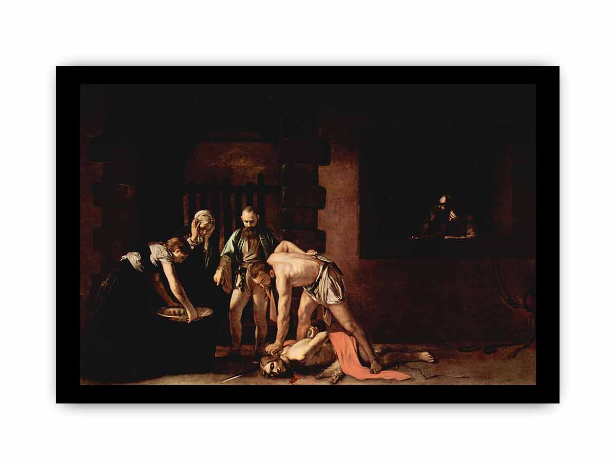 The beheading of St. John the Baptist By Caravaggio