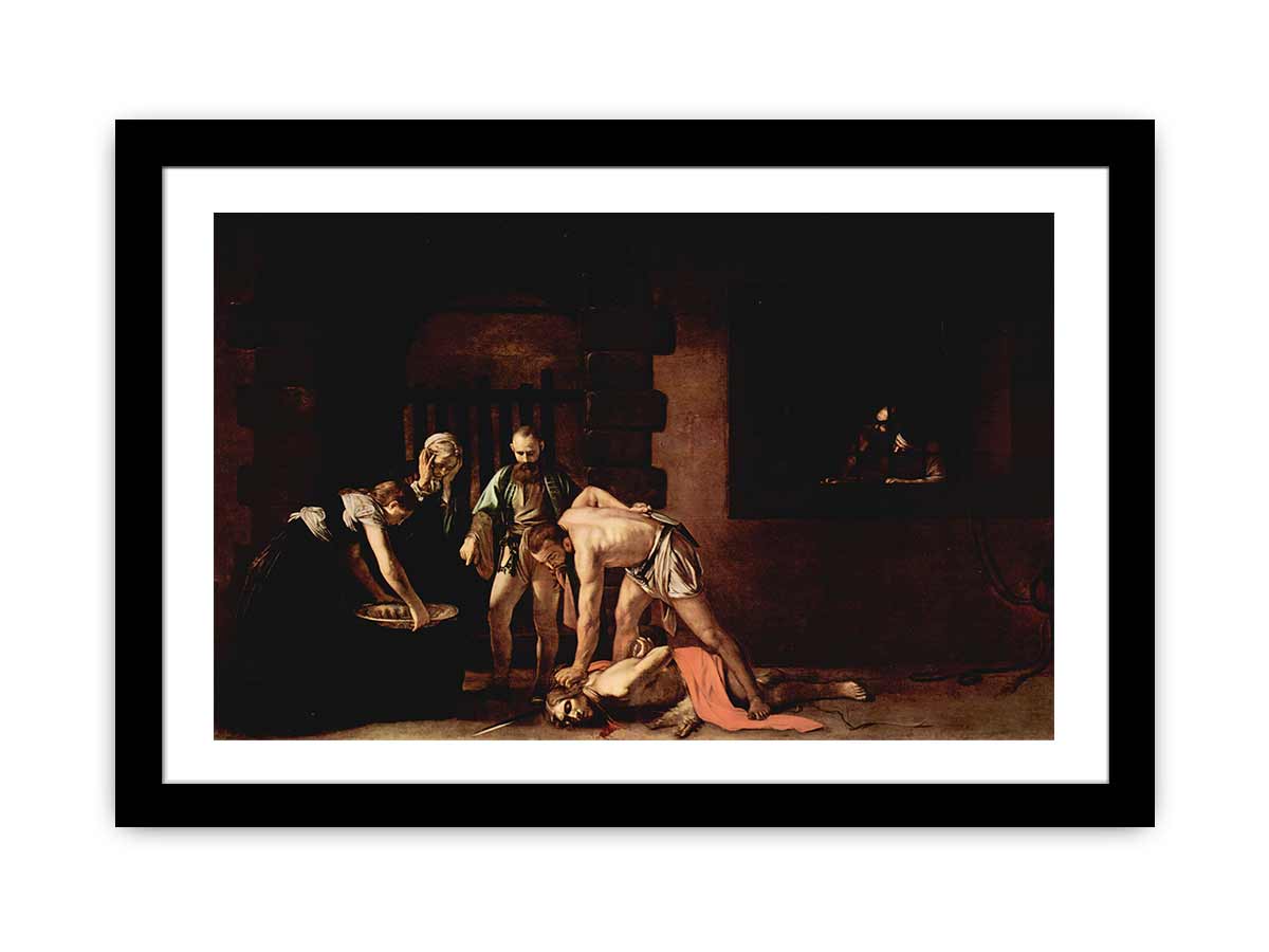 The beheading of St. John the Baptist By Caravaggio