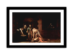 The beheading of St. John the Baptist By Caravaggio