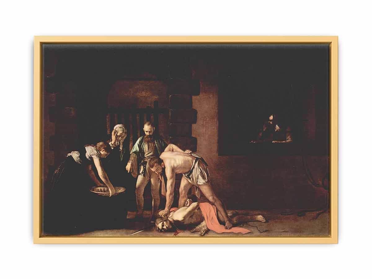 The beheading of St. John the Baptist By Caravaggio