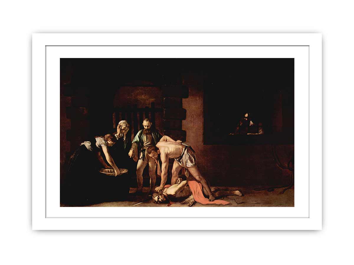 The beheading of St. John the Baptist By Caravaggio
