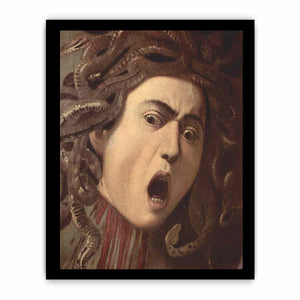 Das Haupt der Medusa, Tondo, Detail By Caravaggio