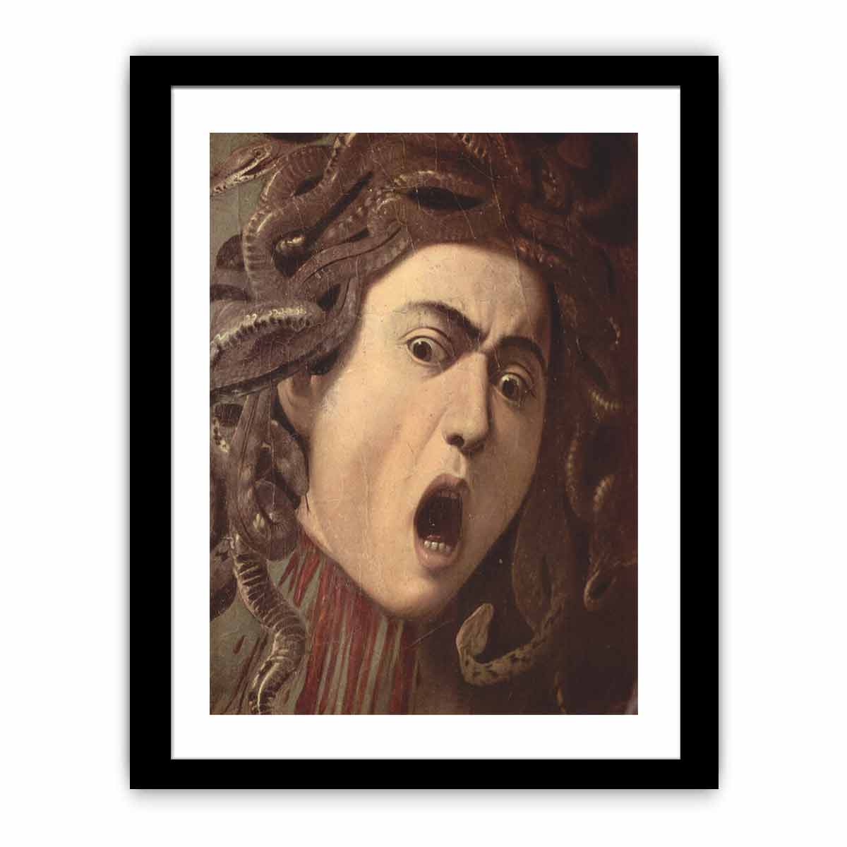 Das Haupt der Medusa, Tondo, Detail By Caravaggio