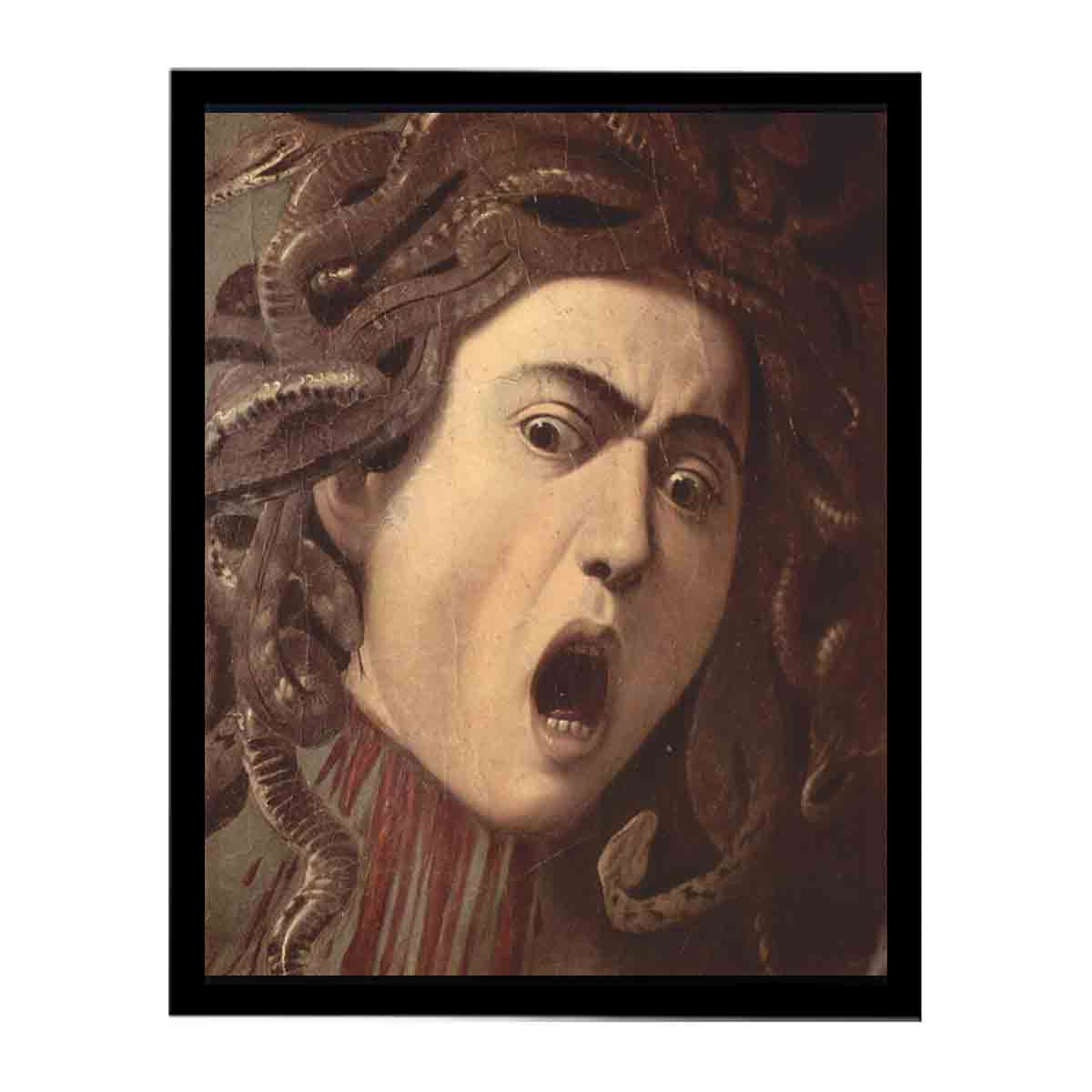 Das Haupt der Medusa, Tondo, Detail By Caravaggio