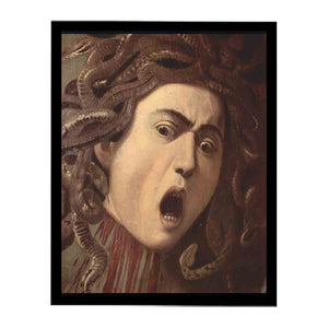 Das Haupt der Medusa, Tondo, Detail By Caravaggio