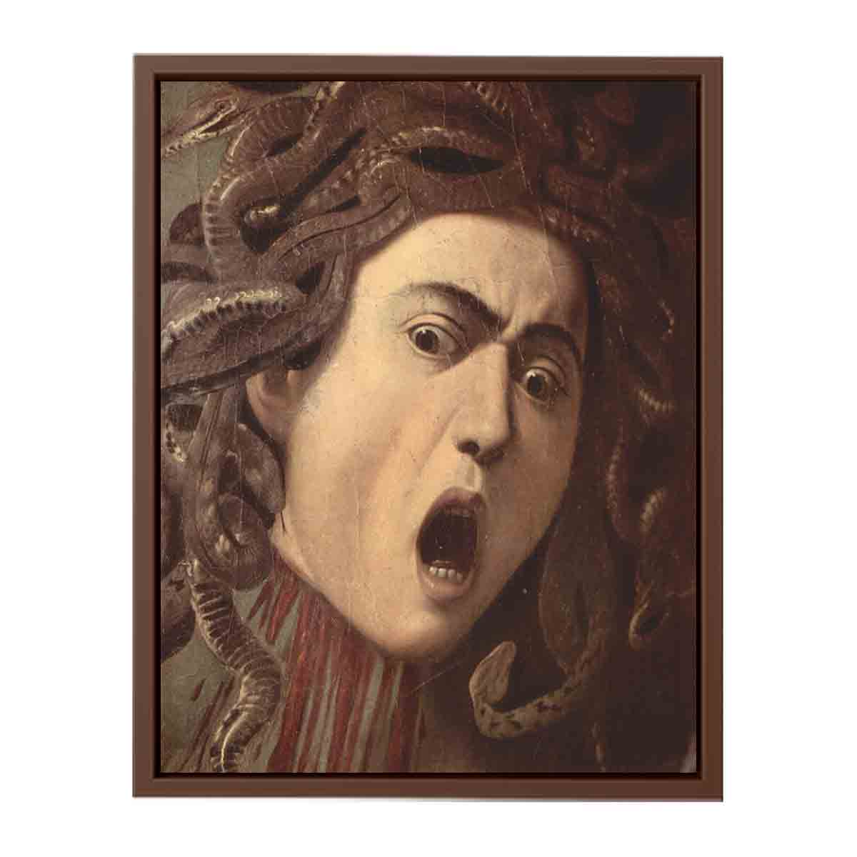 Das Haupt der Medusa, Tondo, Detail By Caravaggio