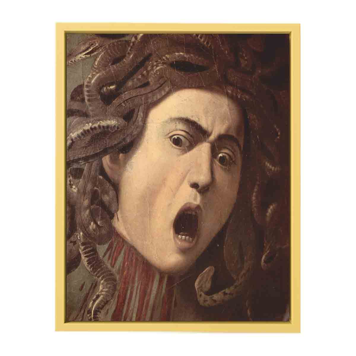 Das Haupt der Medusa, Tondo, Detail By Caravaggio