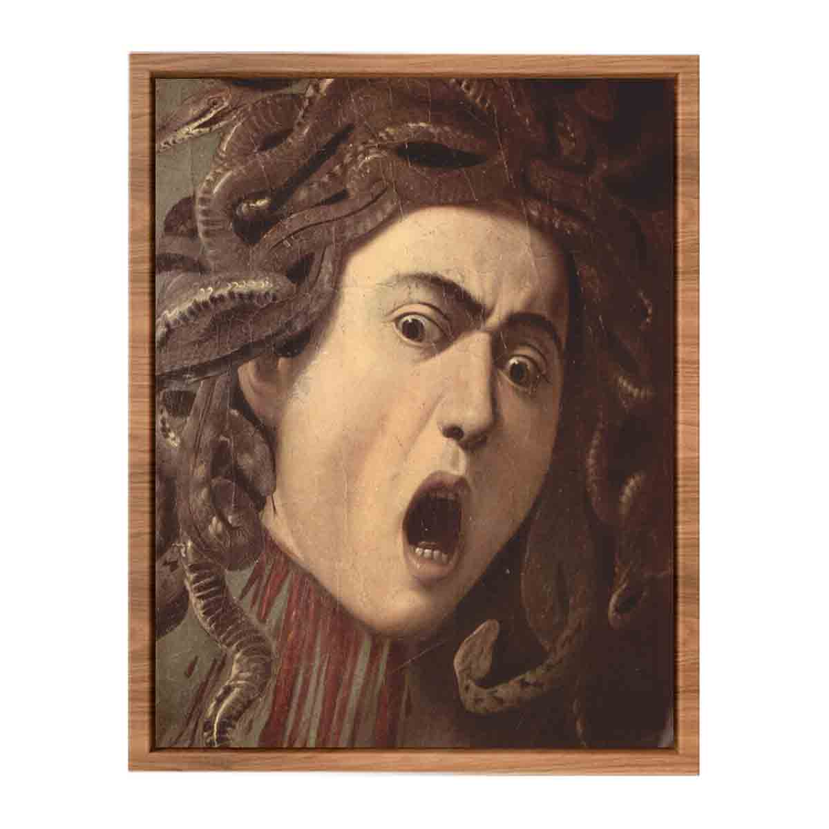 Das Haupt der Medusa, Tondo, Detail By Caravaggio