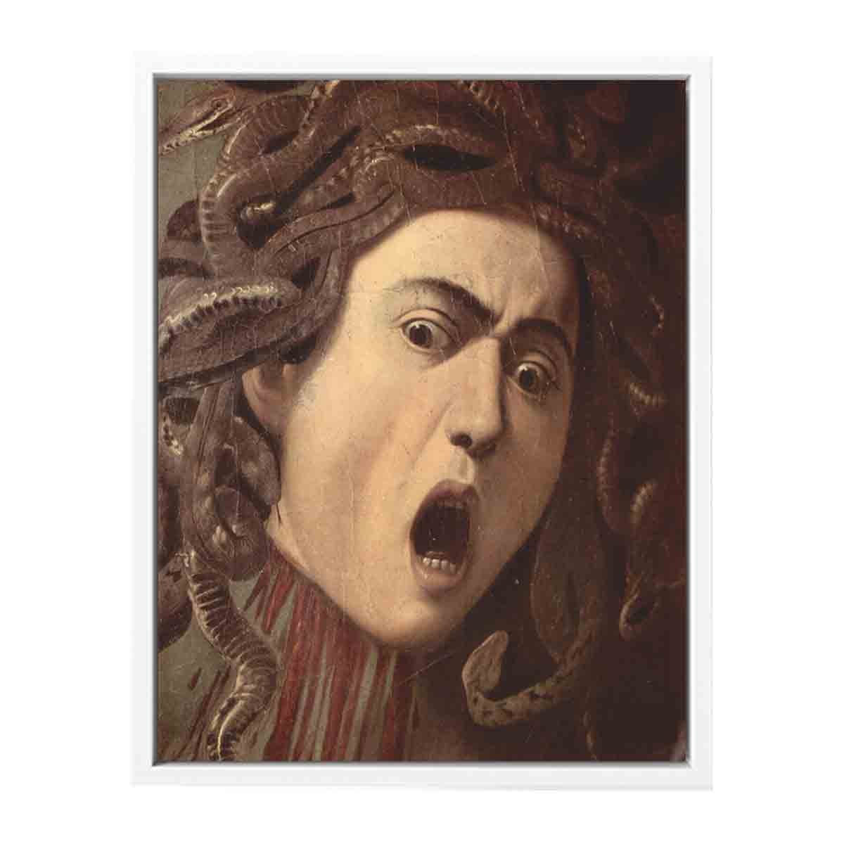 Das Haupt der Medusa, Tondo, Detail By Caravaggio