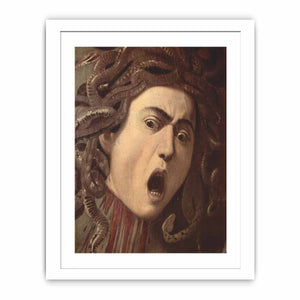 Das Haupt der Medusa, Tondo, Detail By Caravaggio