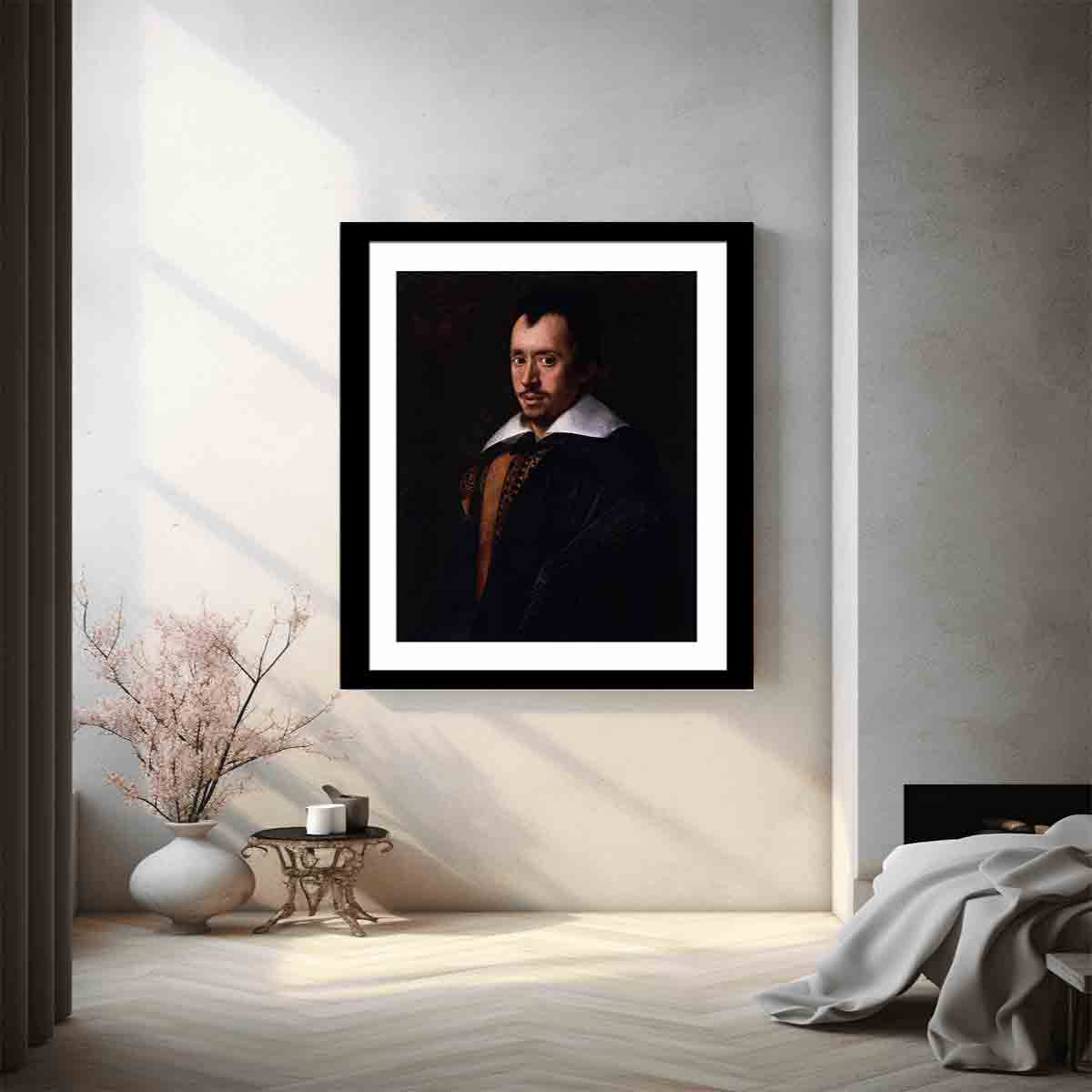 Portrait of the Poet Giambattista Marino By Caravaggio