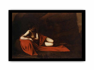 Saint John the Baptist Reclining By Caravaggio