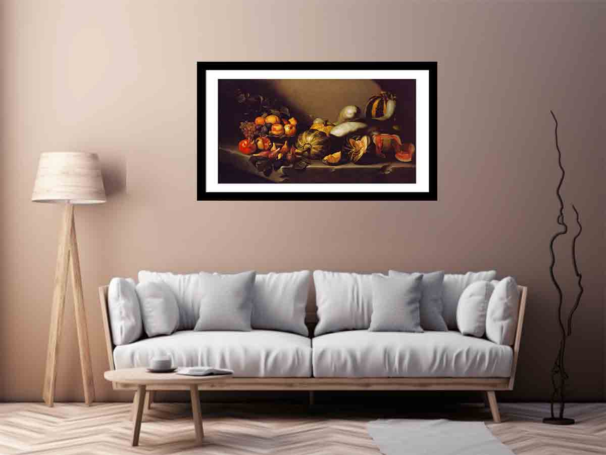 Still Life with Fruit By Caravaggio