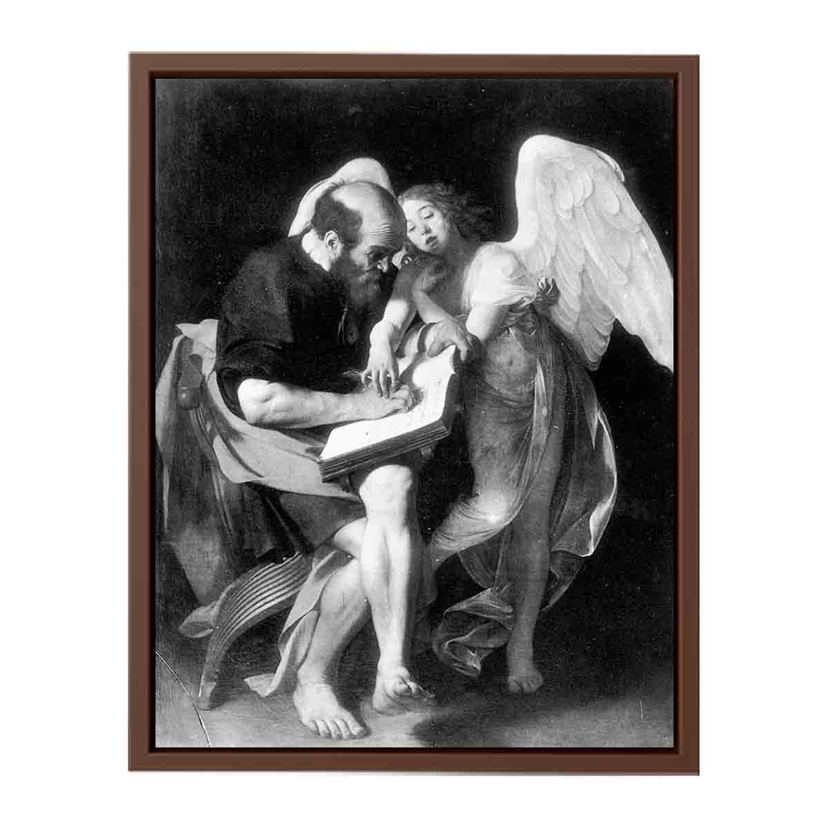 Saint Matthew and the Angel By Caravaggio