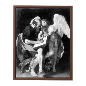 Saint Matthew and the Angel By Caravaggio