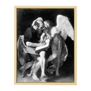 Saint Matthew and the Angel By Caravaggio