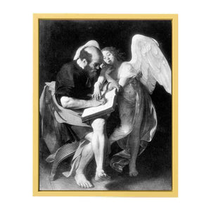 Saint Matthew and the Angel By Caravaggio