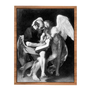 Saint Matthew and the Angel By Caravaggio