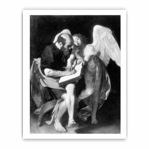 Saint Matthew and the Angel By Caravaggio