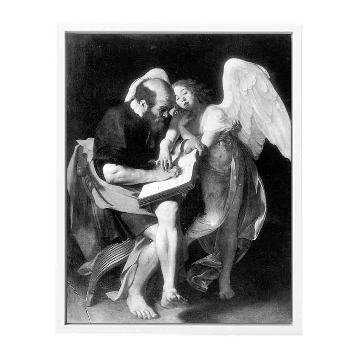 Saint Matthew and the Angel By Caravaggio