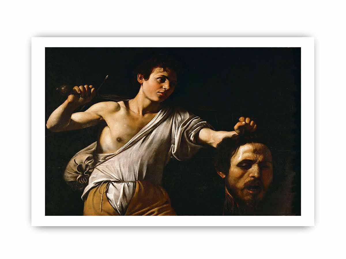 David with the Head of Goliath By Caravaggio