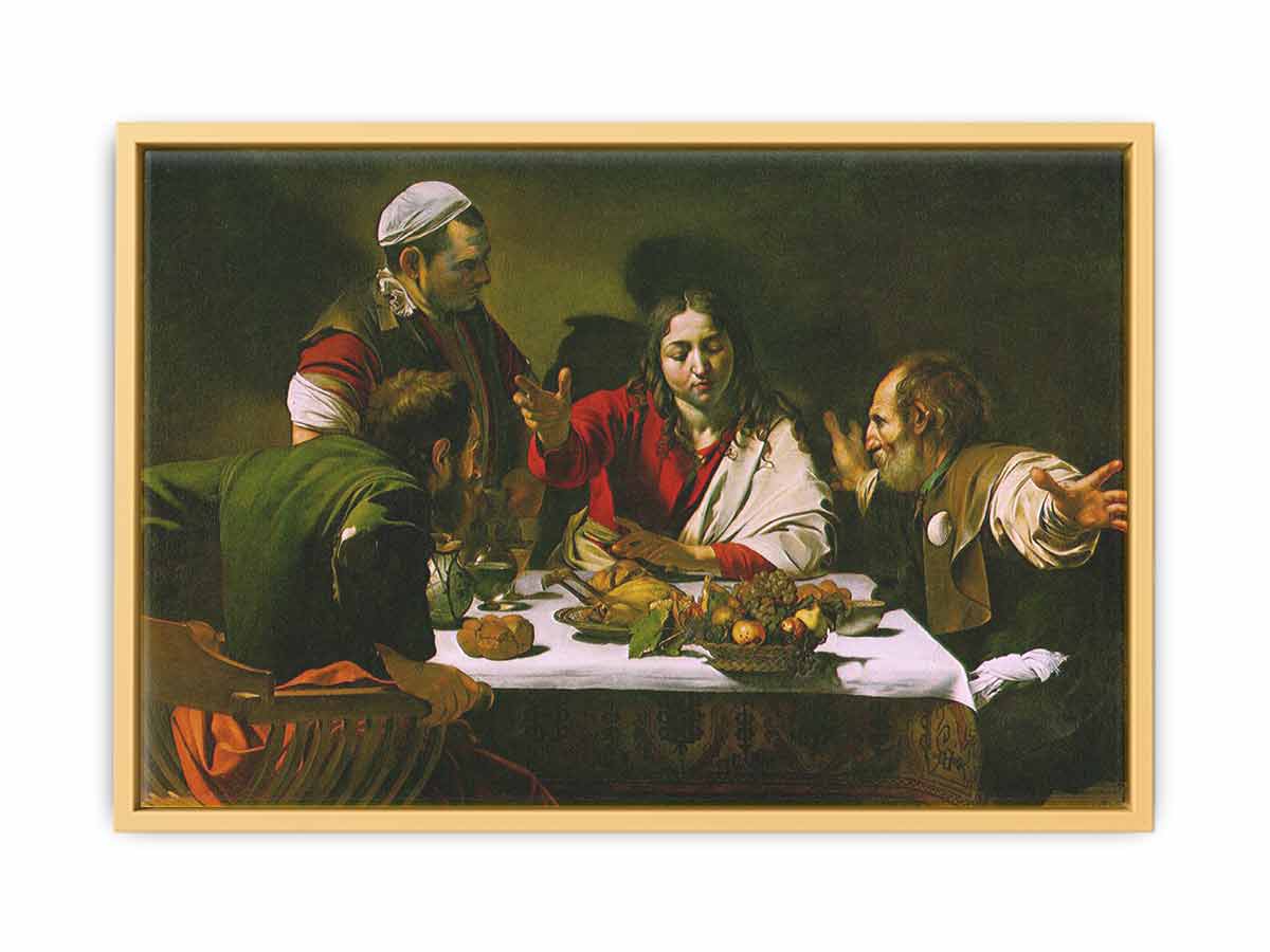 Supper at Emmaus 1601-02 By Caravaggio