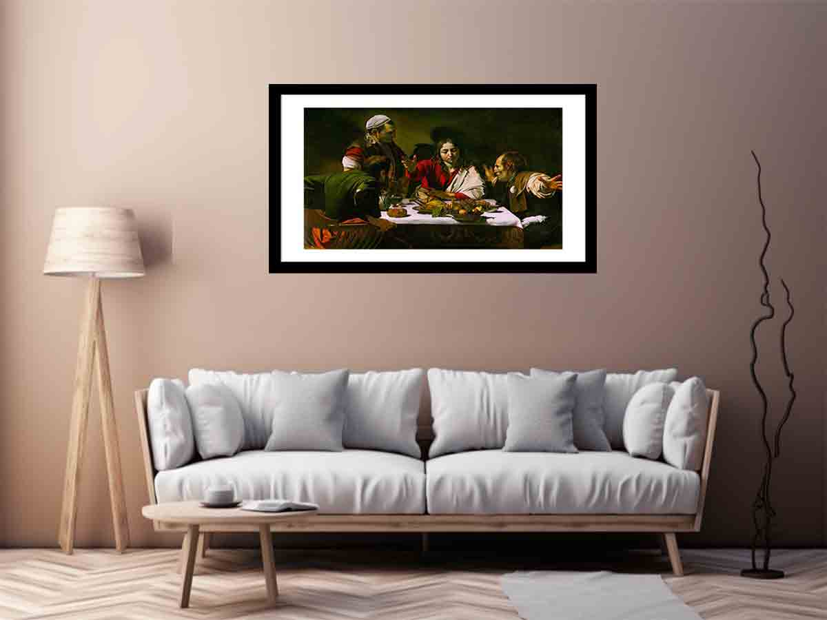 Supper at Emmaus 1601-02 By Caravaggio
