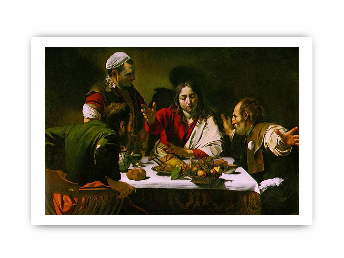 Supper at Emmaus 1601-02 By Caravaggio