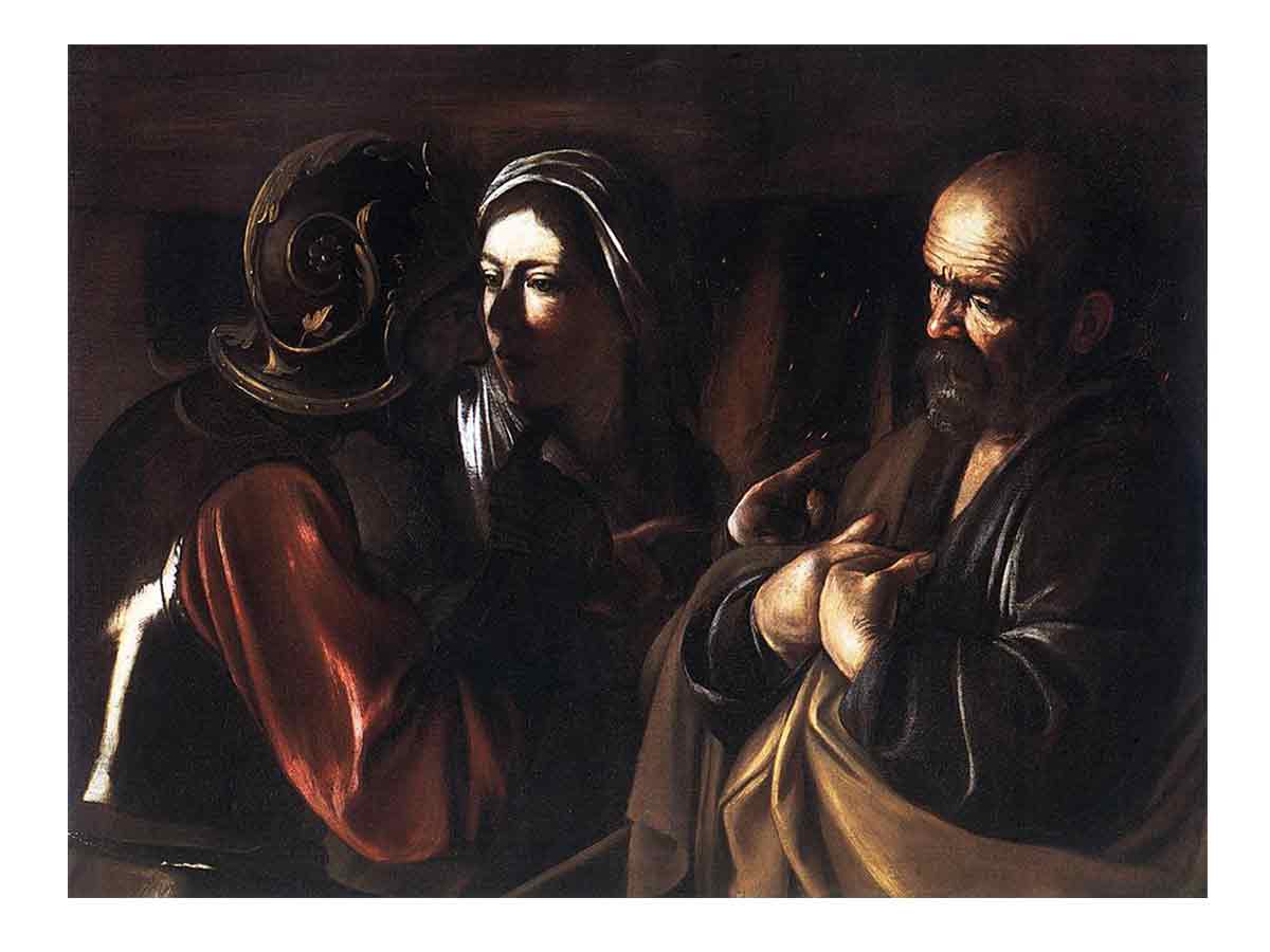 The Denial of St Peter By Caravaggio