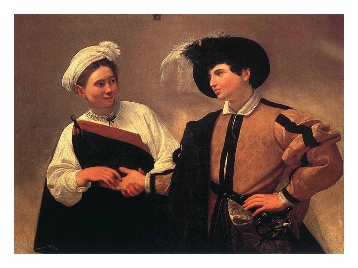The Fortune Teller (1594) by Michelangelo By Caravaggio