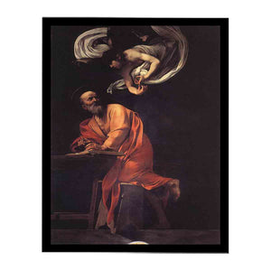 The Inspiration of Saint Matthew By Caravaggio