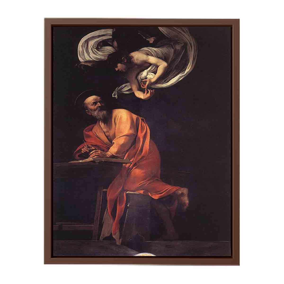 The Inspiration of Saint Matthew By Caravaggio