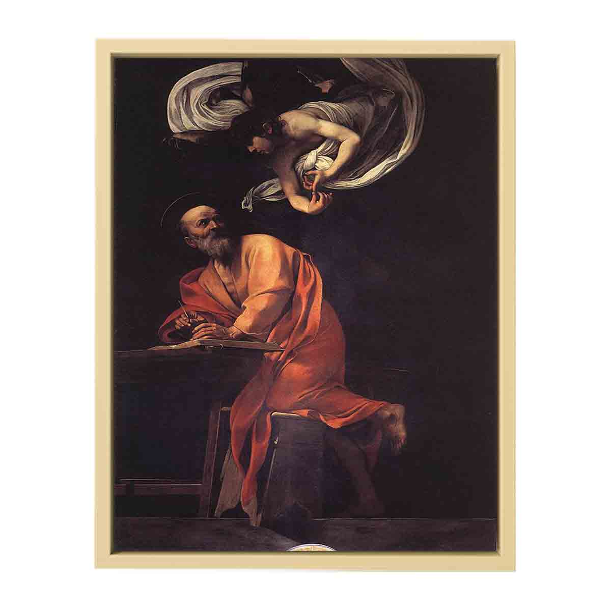 The Inspiration of Saint Matthew By Caravaggio