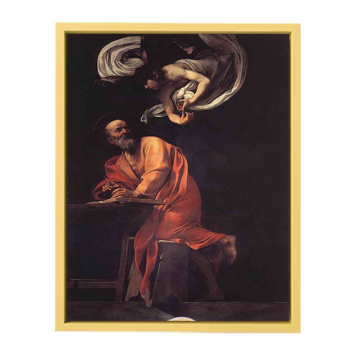 The Inspiration of Saint Matthew By Caravaggio