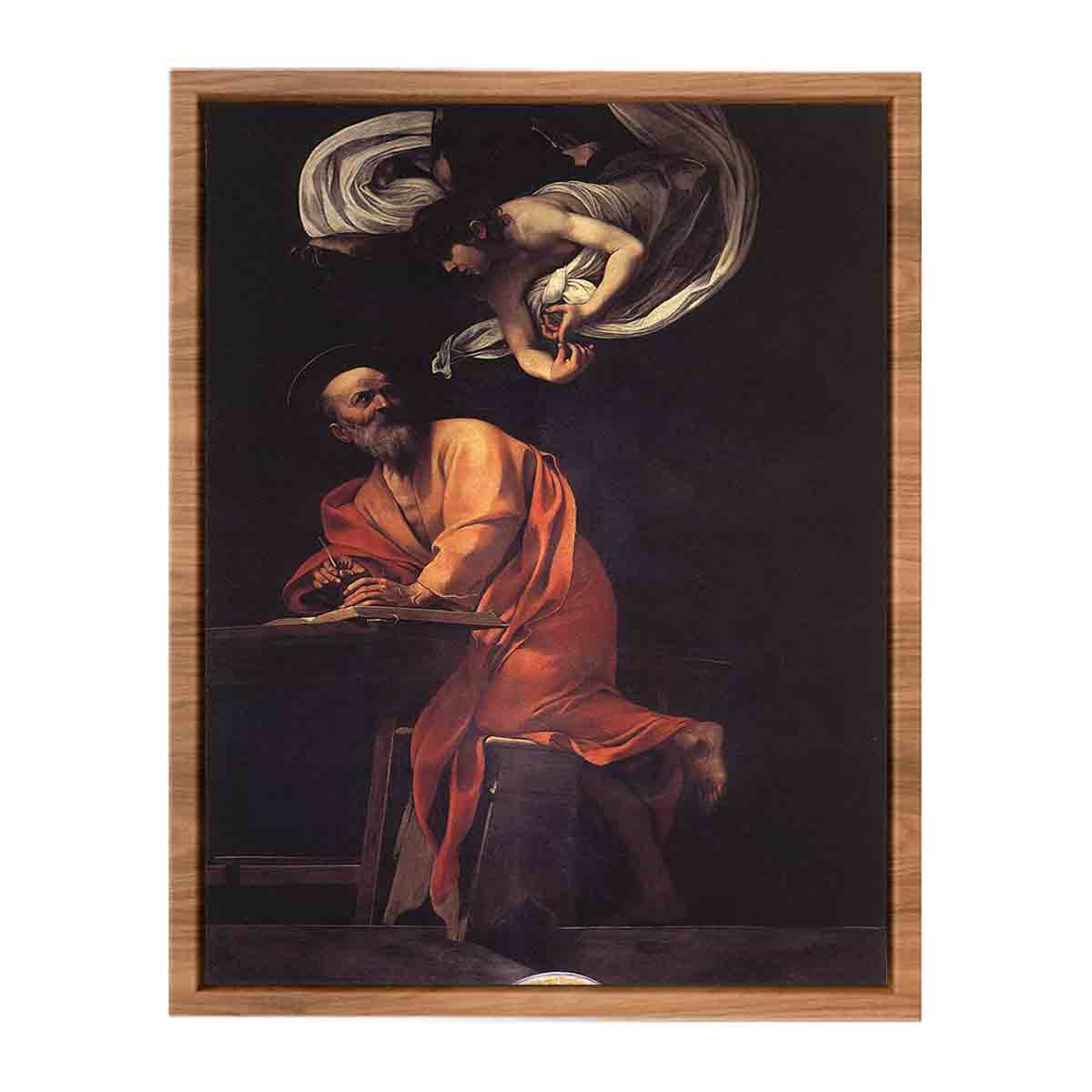 The Inspiration of Saint Matthew By Caravaggio