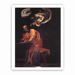 The Inspiration of Saint Matthew By Caravaggio