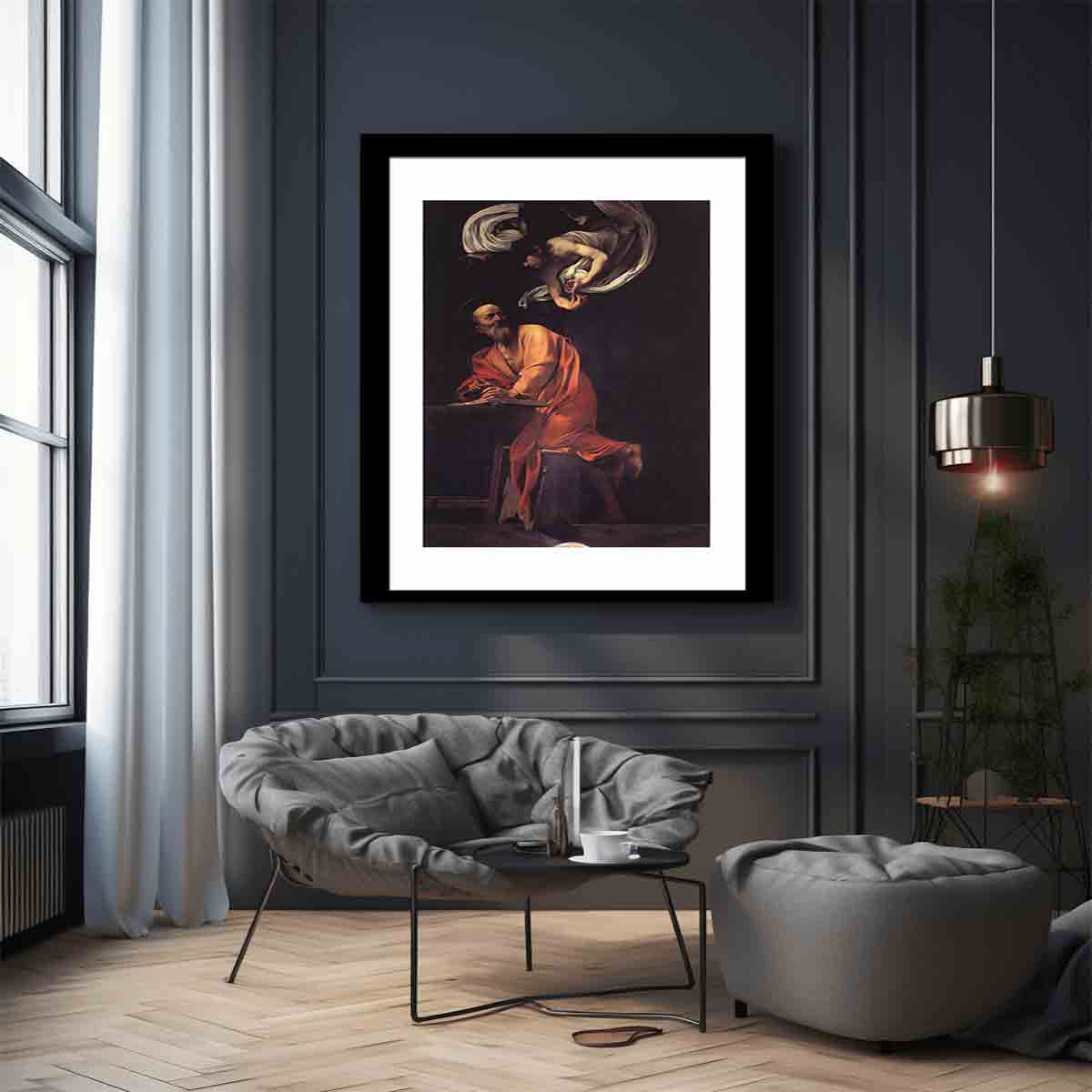 The Inspiration of Saint Matthew By Caravaggio
