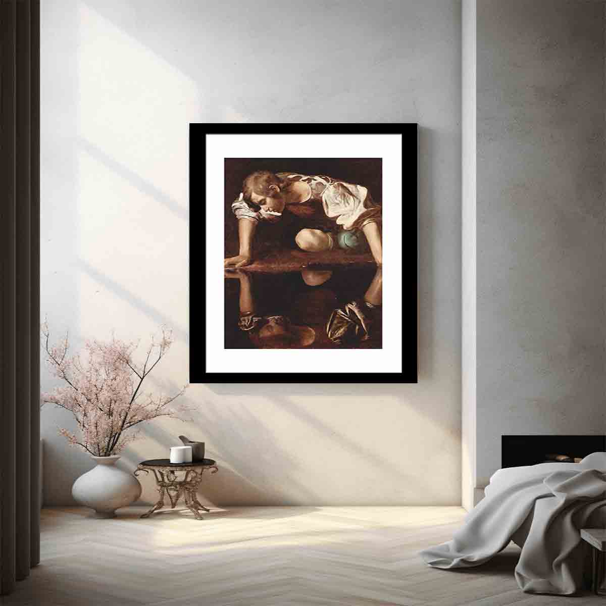 Narcissus By Caravaggio