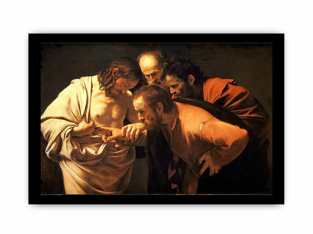 The Incredulity of Saint Thomas By Caravaggio