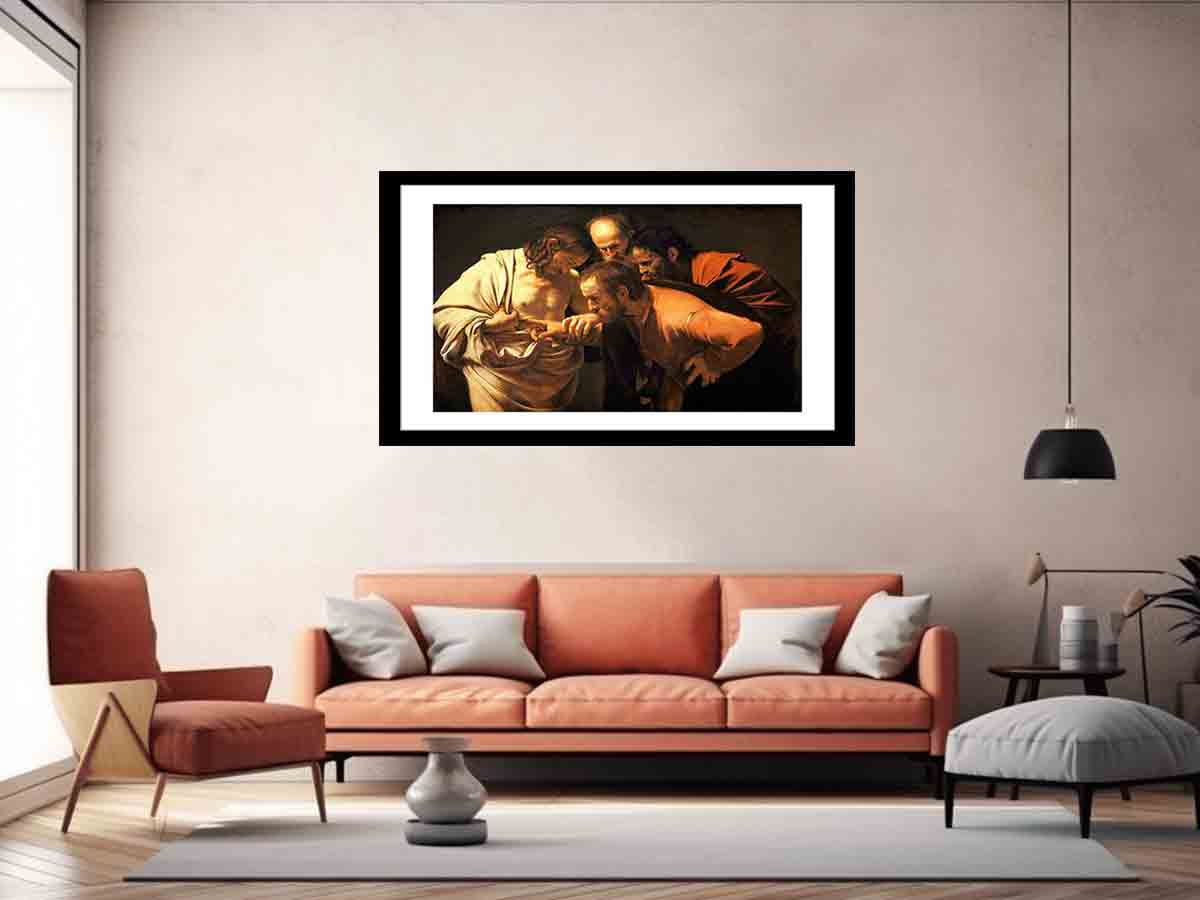 The Incredulity of Saint Thomas By Caravaggio