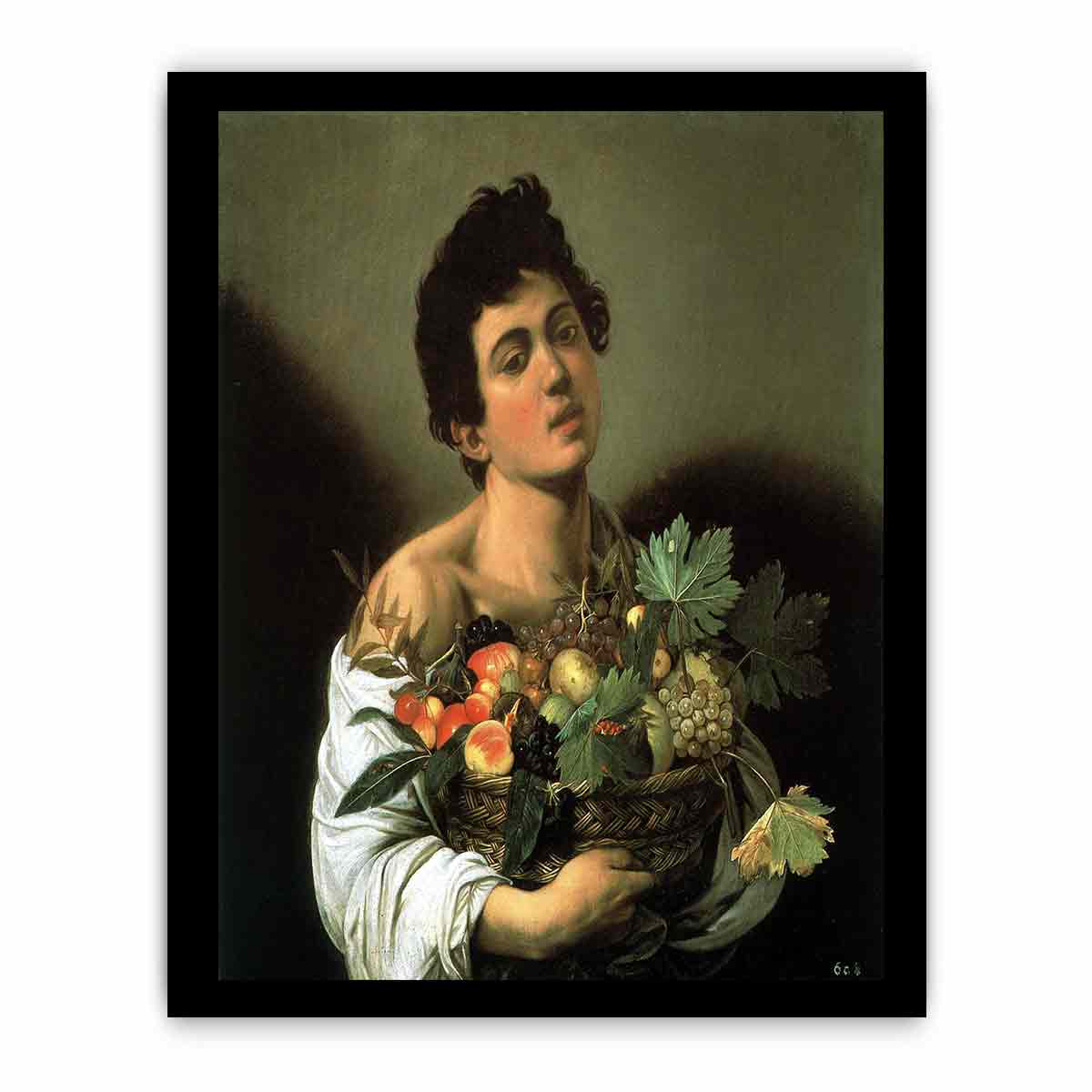 Fanciullo con canestro di frutta By Caravaggio