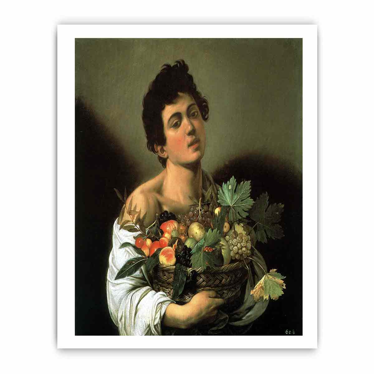 Fanciullo con canestro di frutta By Caravaggio