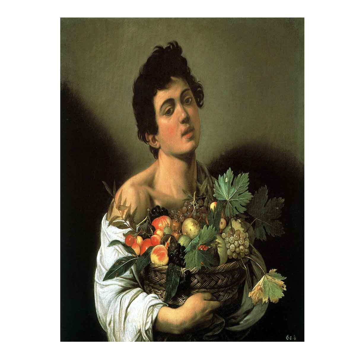 Fanciullo con canestro di frutta By Caravaggio