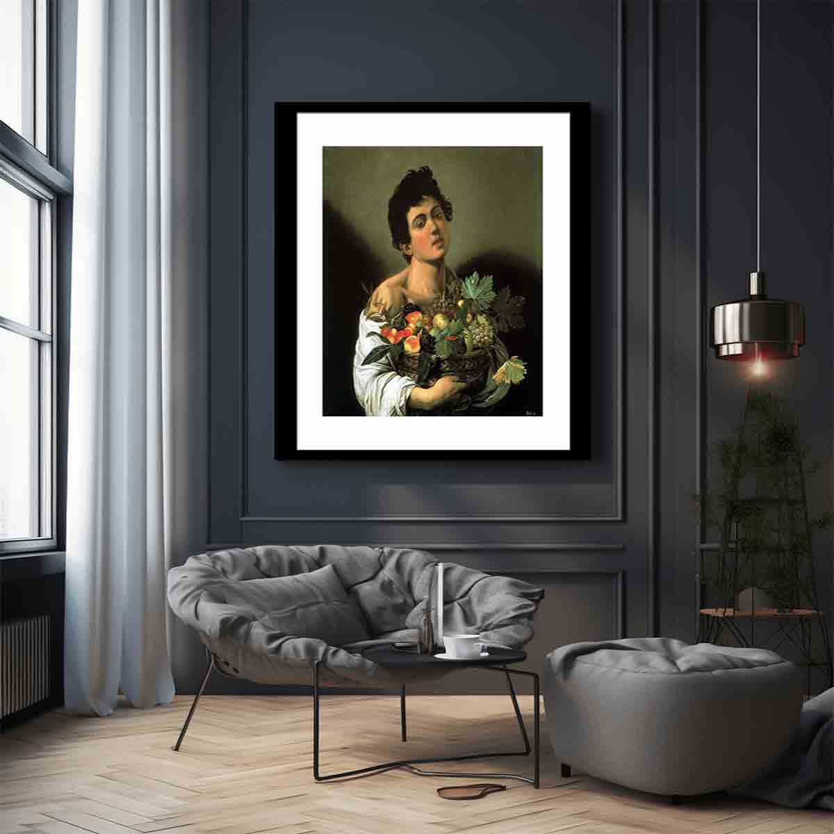 Fanciullo con canestro di frutta By Caravaggio