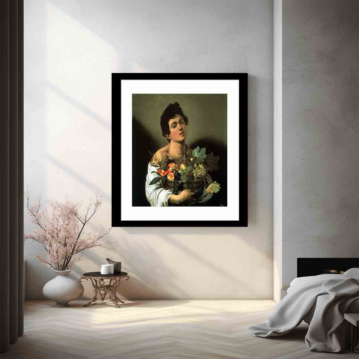 Fanciullo con canestro di frutta By Caravaggio