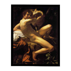 Saint John the Baptist (Youth with a Ram). By Caravaggio
