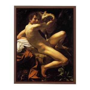 Saint John the Baptist (Youth with a Ram). By Caravaggio